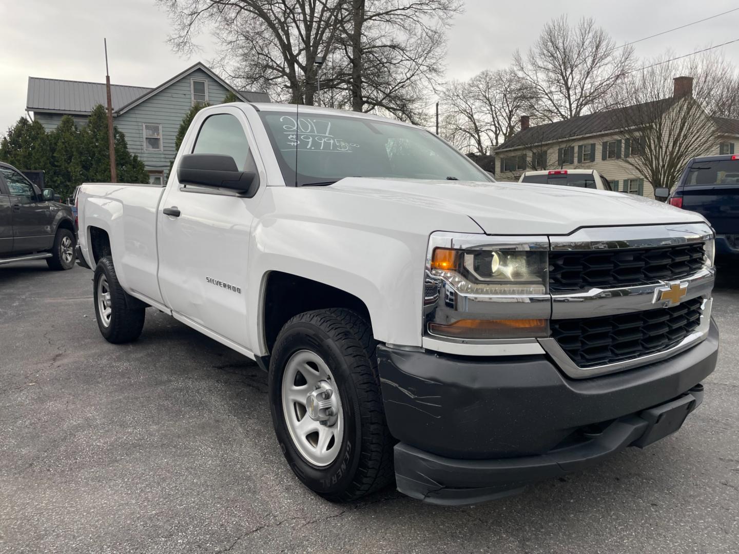 2017 White Chevrolet Silverado 1500 Work Truck Short Box 4WD (1GCNKNEH0HZ) with an 4.3L V6 engine, 6A transmission, located at 101 N. Main Street, Muncy, PA, 17756, (570) 546-5462, 41.207691, -76.785942 - Photo#0